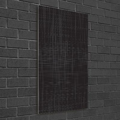 Quadro di vetro verticale Consistenza del tessuto