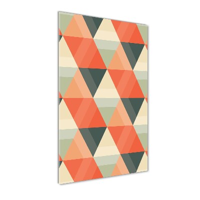 Quadro stampa su vetro verticale Sfondo geometrico