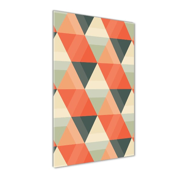 Quadro stampa su vetro verticale Sfondo geometrico