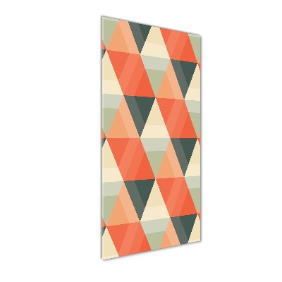 Quadro stampa su vetro verticale Sfondo geometrico