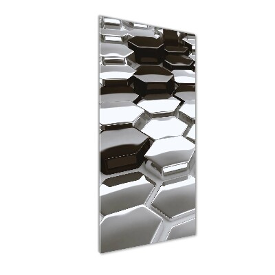 Quadro di vetro verticale Astrazione 3D