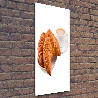 Quadro di vetro verticale Colazione