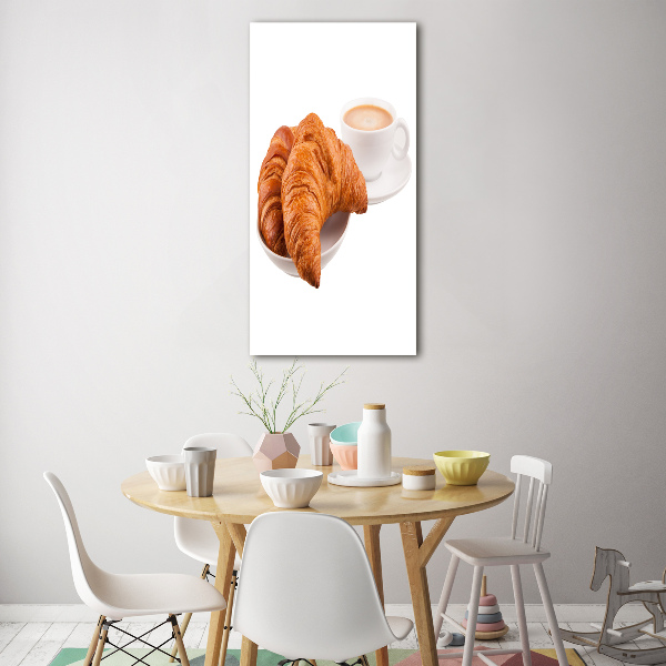 Quadro di vetro verticale Colazione