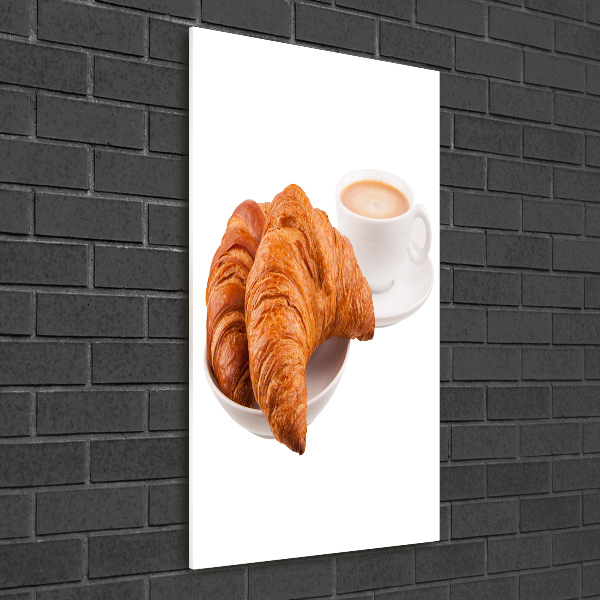 Quadro di vetro verticale Colazione