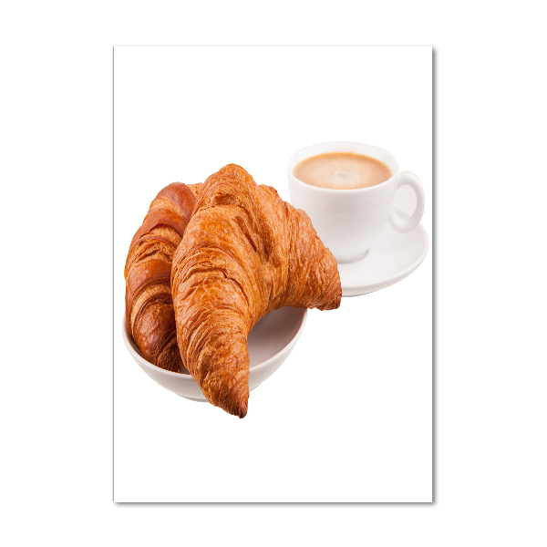 Quadro di vetro verticale Colazione