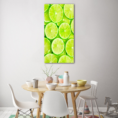 Quadro stampa su vetro verticale Lime