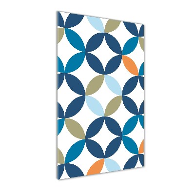 Quadro di vetro verticale Sfondo geometrico