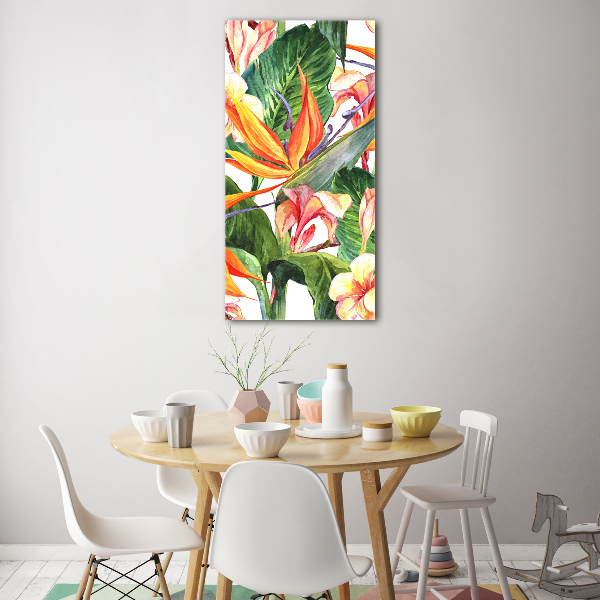 Quadro in vetro verticale Modello hawaiano