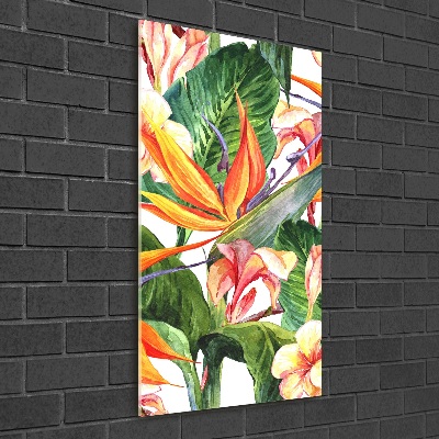 Quadro in vetro verticale Modello hawaiano
