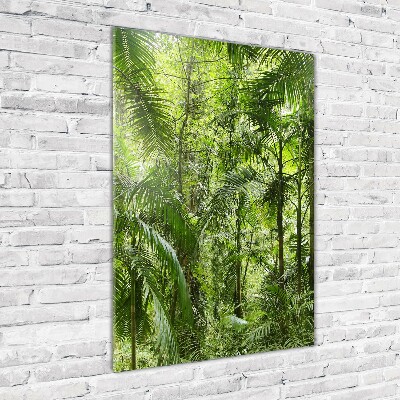 Quadro vetro verticale Foresta pluviale