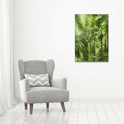 Quadro vetro verticale Foresta pluviale