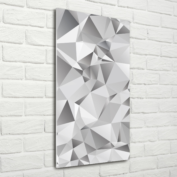 Quadro di vetro verticale Astrazione 3D