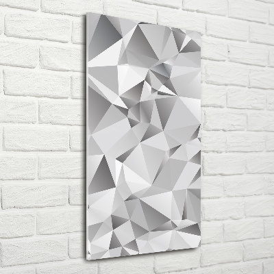 Quadro di vetro verticale Astrazione 3D