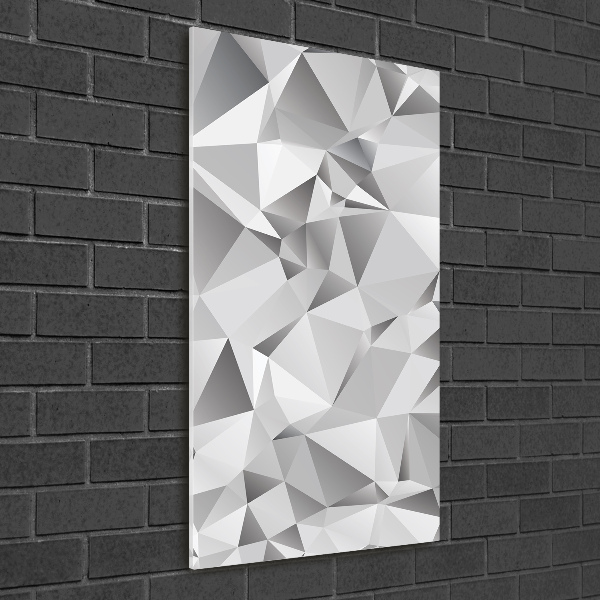 Quadro di vetro verticale Astrazione 3D