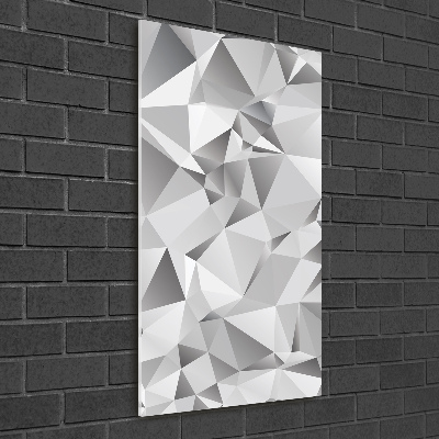 Quadro di vetro verticale Astrazione 3D