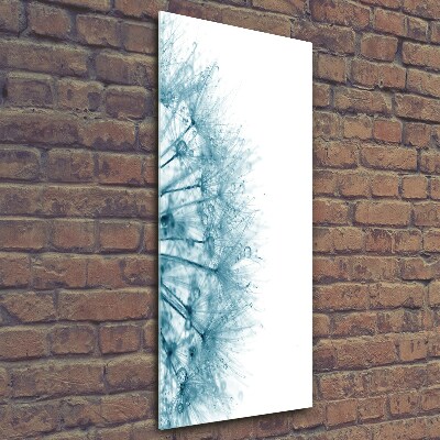 Quadro di vetro verticale Semi di tarassaco