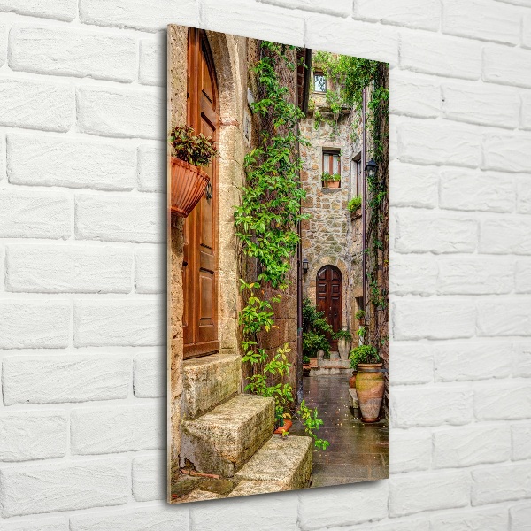Quadro in vetro verticale Strade italiane