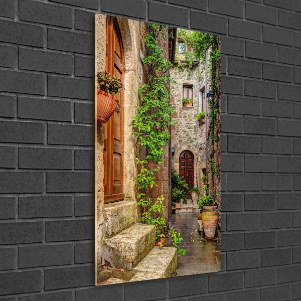 Quadro in vetro verticale Strade italiane