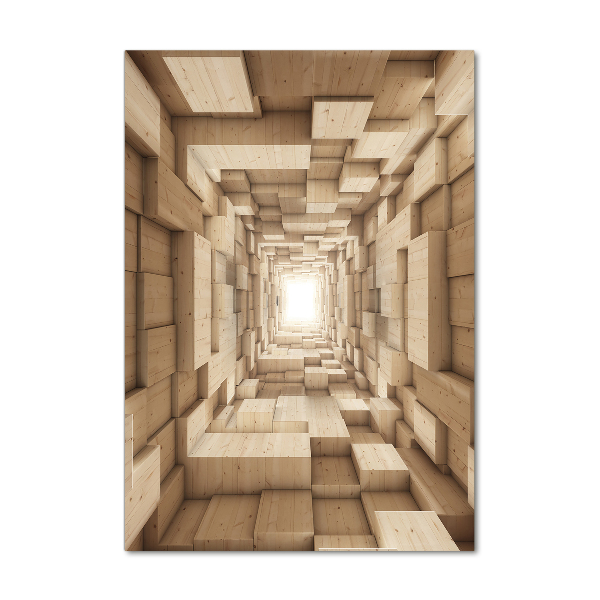 Quadro in vetro verticale Astrazione