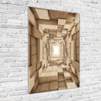 Quadro in vetro verticale Astrazione