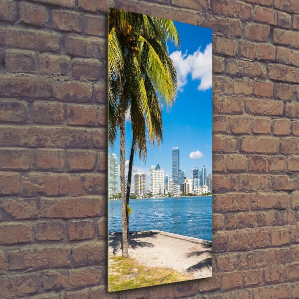 Quadro di vetro verticale Miami