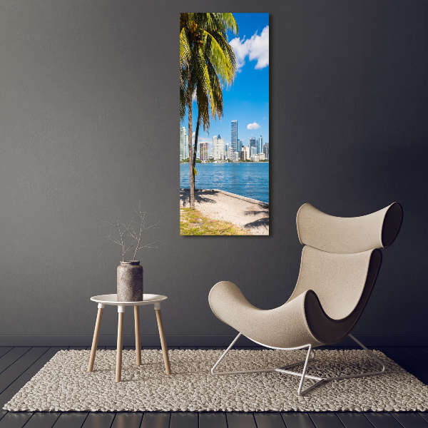 Quadro di vetro verticale Miami