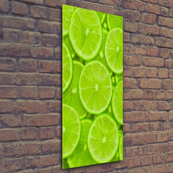 Quadro di vetro verticale Lime
