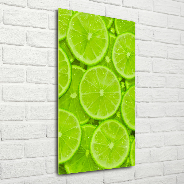 Quadro di vetro verticale Lime