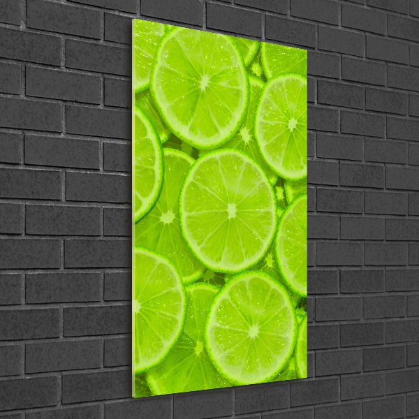 Quadro di vetro verticale Lime