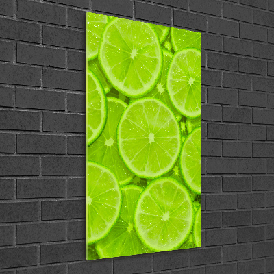 Quadro di vetro verticale Lime