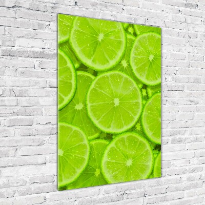 Quadro di vetro verticale Lime