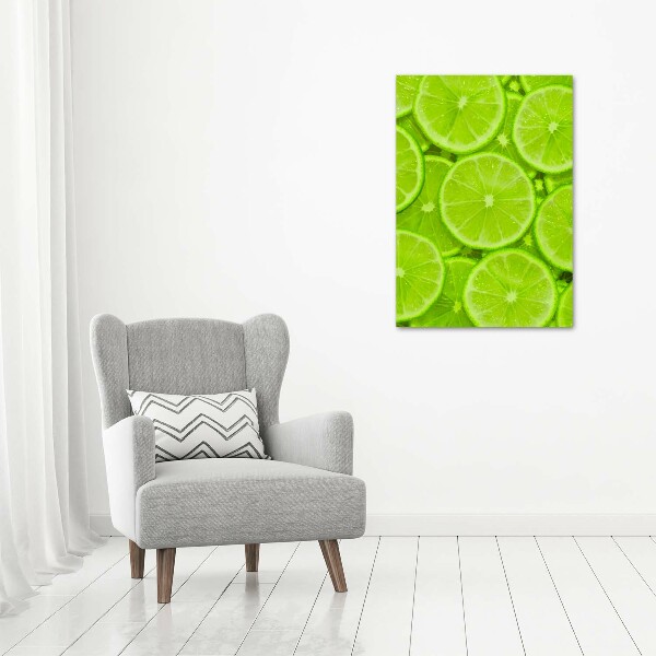 Quadro di vetro verticale Lime