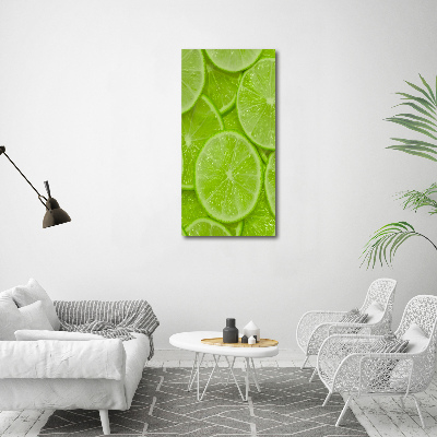 Quadro stampa su vetro verticale Lime