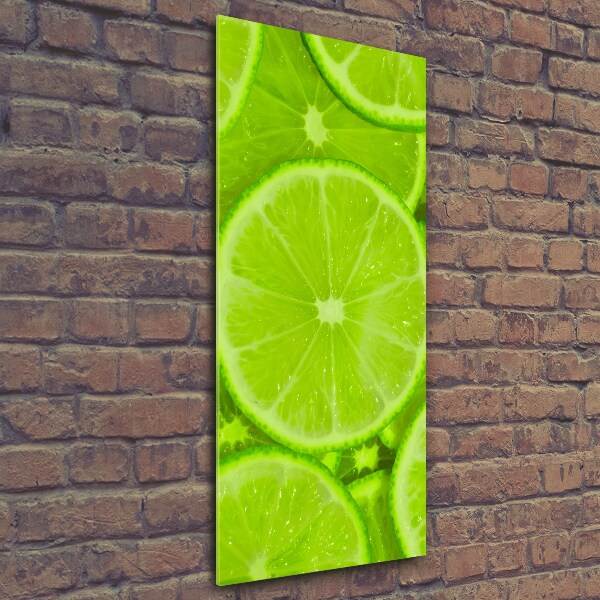Quadro vetro verticale Lime