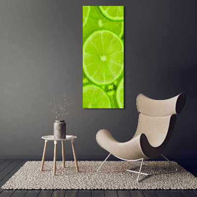 Quadro vetro verticale Lime