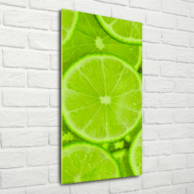 Quadro vetro verticale Lime