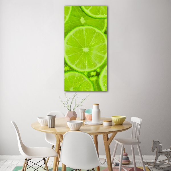 Quadro vetro verticale Lime