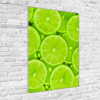 Quadro vetro verticale Lime