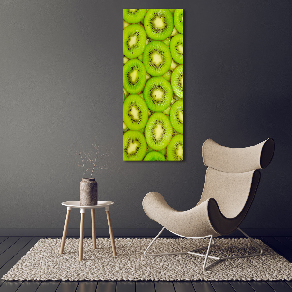 Quadro in vetro verticale Kiwi