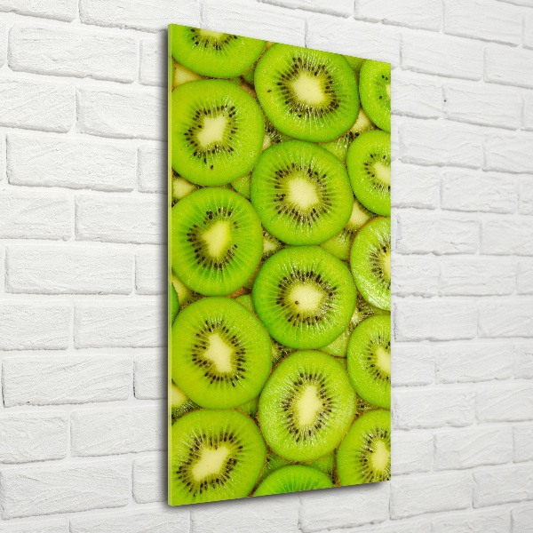Quadro in vetro verticale Kiwi