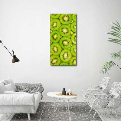 Quadro in vetro verticale Kiwi
