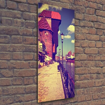 Quadro stampa su vetro verticale Danzica, Polonia