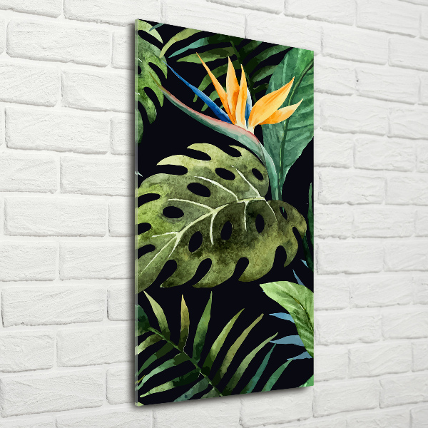 Quadro in vetro verticale Modello hawaiano