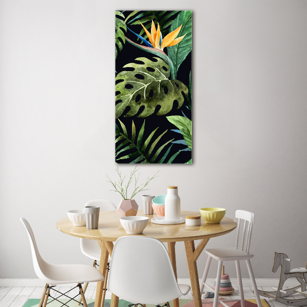 Quadro in vetro verticale Modello hawaiano