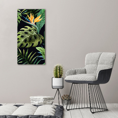 Quadro in vetro verticale Modello hawaiano