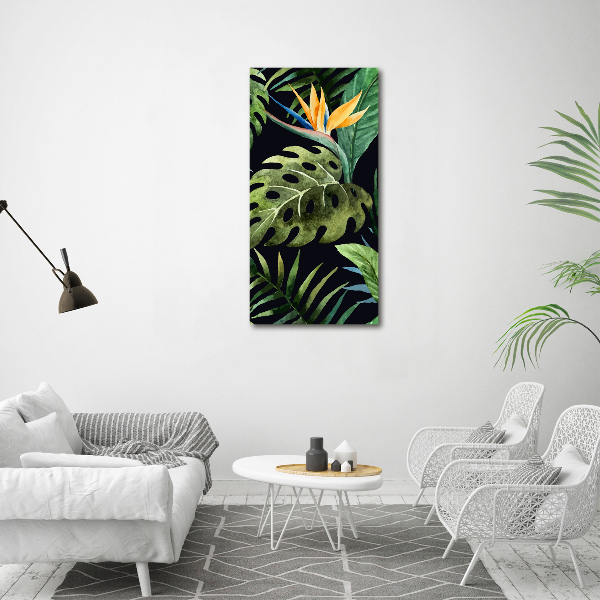 Quadro in vetro verticale Modello hawaiano