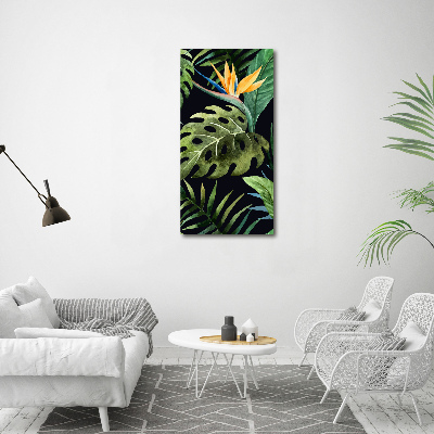 Quadro in vetro verticale Modello hawaiano