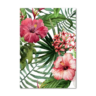 Quadro di vetro verticale Modello hawaiano