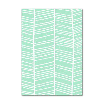 Quadro stampa su vetro verticale Motivo a spina di pesce