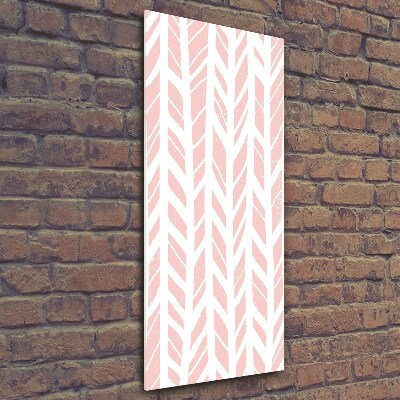 Quadro vetro verticale Motivo a spina di pesce